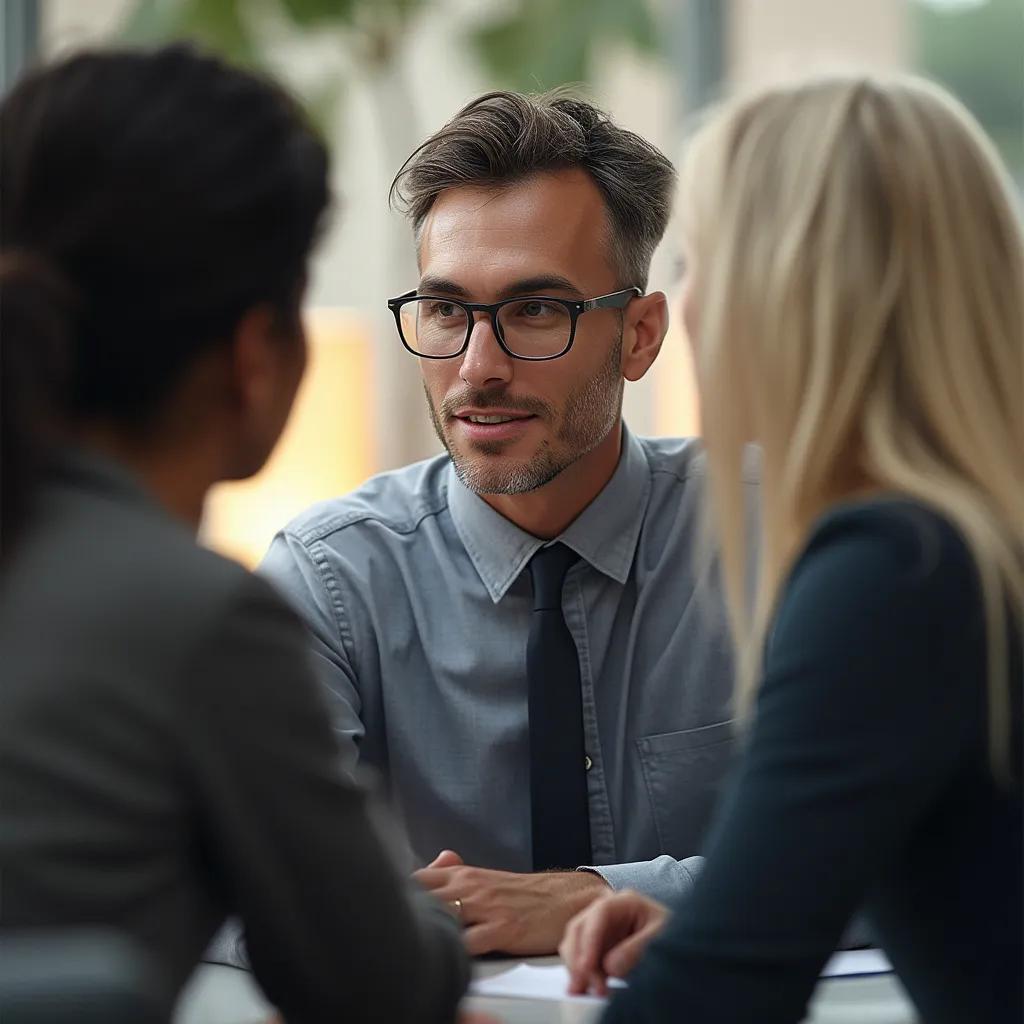 Professionnel atteignant un objectif de carrière